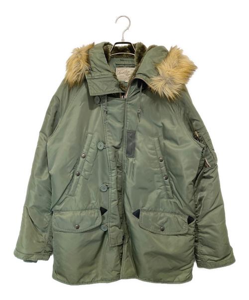 AVIREX（アヴィレックス）AVIREX (アヴィレックス) N-3Bフライトジャケット　Flight Jacket military jacket  commercial fake fur 6152175 オリーブ サイズ:XLの古着・服飾アイテム