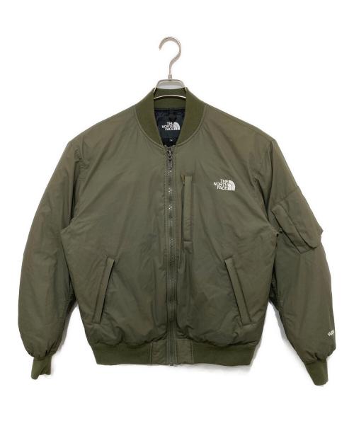 THE NORTH FACE（ザ ノース フェイス）THE NORTH FACE (ザ ノース フェイス) GTX Insulation Bomber Jacket（ゴアテックス インサレーション ボンバージャケット） / ダウンジャケット　ND42330R カーキ サイズ:Lの古着・服飾アイテム