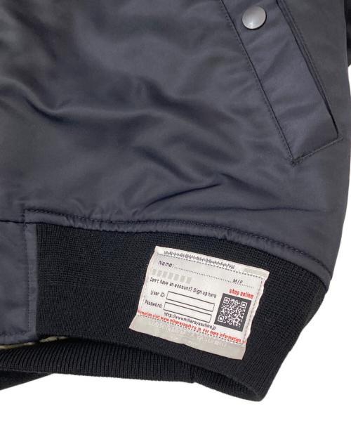 Maison MIHARA YASUHIRO（メゾン ミハラ ヤスヒロ）Maison MIHARA YASUHIRO Extended Placket Hood Flight Jacket(エクステンデッド プラケット フード フライト ジャケット) 25AW A15BL062 ブラック サイズ:48の古着・服飾アイテム