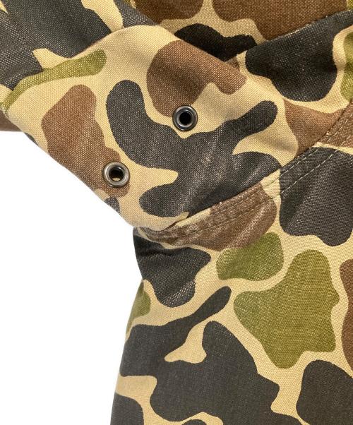 L.L.Bean（エルエルビーン）L.L.Bean (エルエルビーン) 迷彩柄フィールドコート　ハンティングジャケット　ダックハンターカモ　襟コーデュロイ　カモフラカバーオール オリーブ サイズ:無の古着・服飾アイテム