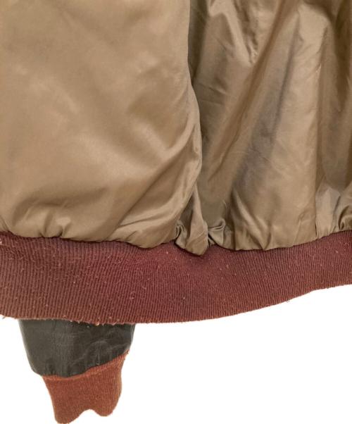 Eddie Bauer（エディーバウアー）Eddie Bauer (エディーバウアー) 80年代 A-2 レザーフライトジャケット USA製 黒タグ ブラック サイズ:40の古着・服飾アイテム