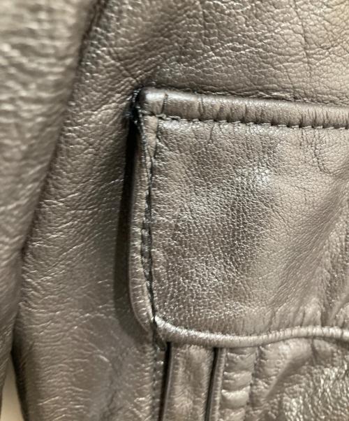 Eddie Bauer（エディーバウアー）Eddie Bauer (エディーバウアー) 80年代 A-2 レザーフライトジャケット USA製 黒タグ ブラック サイズ:40の古着・服飾アイテム