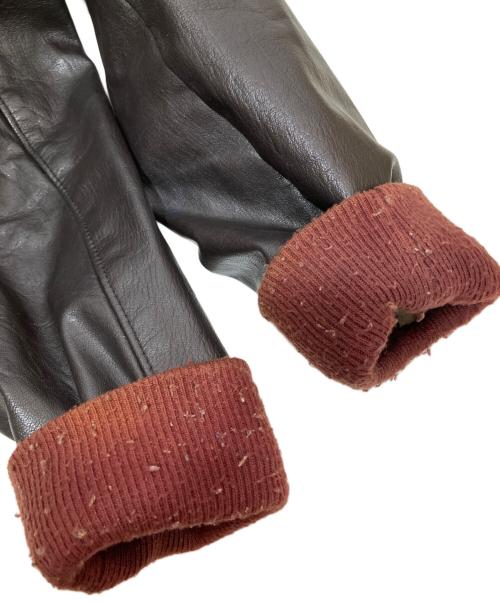 Eddie Bauer（エディーバウアー）Eddie Bauer (エディーバウアー) 80年代 A-2 レザーフライトジャケット USA製 黒タグ ブラック サイズ:40の古着・服飾アイテム