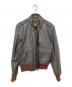 Eddie Bauer（エディーバウアー）の古着「80年代 A-2 レザーフライトジャケット USA製 黒タグ」｜ブラック