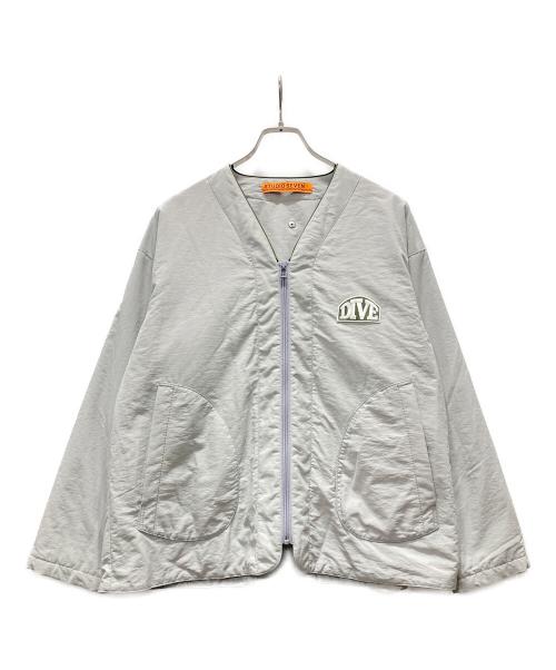 studio seven（スタジオセブン）STUDIO SEVEN (スタジオセブン) Padded Zip V-neck Coverall グレー サイズ:Mの古着・服飾アイテム