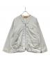 STUDIO SEVEN（スタジオセブン）の古着「Padded Zip V-neck Coverall」｜グレー
