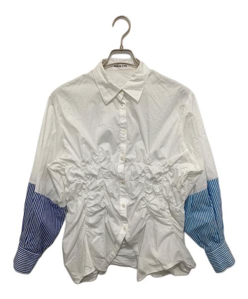 HeRIN.CYE（ヘリンドットサイ）HeRIN.CYE (ヘリンドットサイ) Shirring shirt ホワイト サイズ:FREEの古着・服飾アイテム