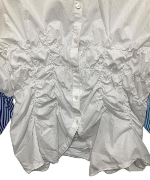 HeRIN.CYE（ヘリンドットサイ）HeRIN.CYE (ヘリンドットサイ) Shirring shirt ホワイト サイズ:FREEの古着・服飾アイテム