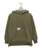 WTAPS×Champion REVERSE WEAVEダブルタップス×チャンピオン リバース ウィーブ）の古着「Academy Hooded （アカデミーフーデッド）/ スウェットパーカー　C8-T109」｜グリーン