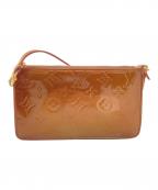 LOUIS VUITTONルイ ヴィトン）の古着「モノグラム ヴェルニ レキシトン アクセサリーポーチ　M91133」｜ブロンズ