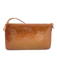 LOUIS VUITTON（ルイ ヴィトン）の古着「モノグラム ヴェルニ レキシトン アクセサリーポーチ　M91133」｜ブロンズ