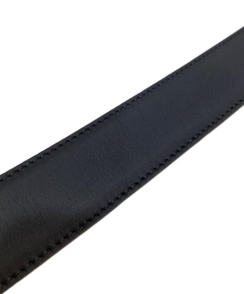 FENDI（フェンディ）FENDI (フェンディ) ダブルF レザーベルト ブラック サイズ:75/30の古着・服飾アイテム