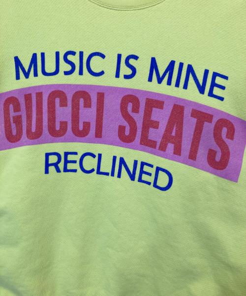 GUCCI（グッチ）GUCCI (グッチ) 22SS  1010周年記念 “Music is Mine” sweater/スウェット イエロー サイズ:XSの古着・服飾アイテム