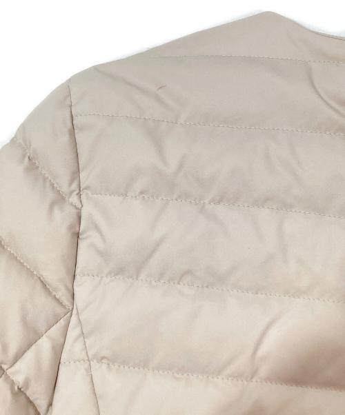 TATRAS（タトラス）TATRAS (タトラス) NOLLEY'S (ノーリーズ) FRANCESCA 別注 ノーカラーダウンコート LJXA0383014528 ベージュ サイズ:03の古着・服飾アイテム