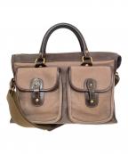 GHURKAグルカ）の古着「キャンバス×レザー 2WAYバッグ EXAMINER No5」｜ブラウン