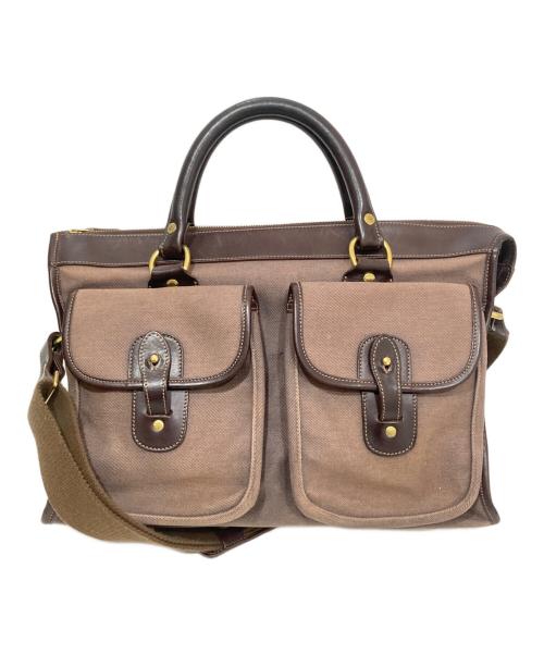 GHURKA（グルカ）GHURKA (グルカ) キャンバス×レザー 2WAYバッグ EXAMINER No5 ブラウンの古着・服飾アイテム