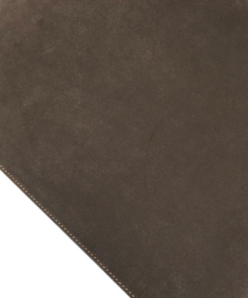 Valextra（ヴァレクストラ）Valextra (ヴァレクストラ) スエード ブリーフケース N370703 ダークブラウンの古着・服飾アイテム