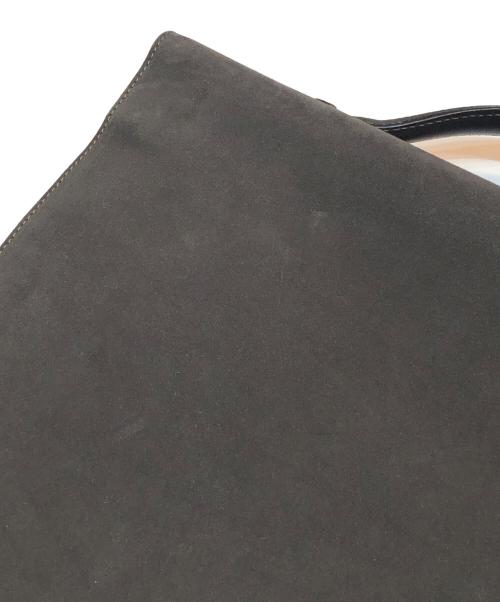 Valextra（ヴァレクストラ）Valextra (ヴァレクストラ) スエード ブリーフケース N370703 ダークブラウンの古着・服飾アイテム