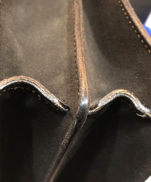 Valextra（ヴァレクストラ）Valextra (ヴァレクストラ) スエード ブリーフケース N370703 ダークブラウンの古着・服飾アイテム