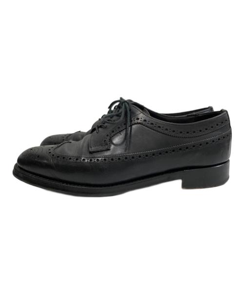 JOSEPH CHEANEY（ジョセフチーニー）JOSEPH CHEANEY (ジョセフチーニー) ロングウィングチップシューズ ブラック サイズ:7　1/2の古着・服飾アイテム