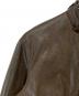 中古・古着 INSCRIRE (アンスクリア) 24AW FAKE LEATHER THREE POCKET BLOUSON（フェイクレザー スリーポケットブルゾン）　I24AW-BZ71A ブラウン サイズ:2：29000円