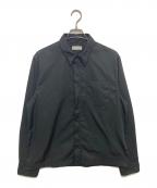 DRIES VAN NOTENドリスヴァンノッテン）の古着「Corran Shirt in Black　M.W SHIRT　ジップシャツ　241-020707-8210-900」｜ブラック