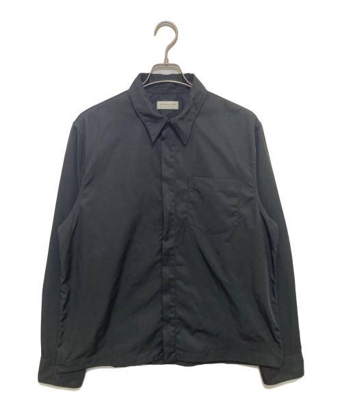 DRIES VAN NOTEN（ドリスヴァンノッテン）DRIES VAN NOTEN (ドリスヴァンノッテン) Corran Shirt in Black　M.W SHIRT　ジップシャツ　241-020707-8210-900 ブラック サイズ:XLの古着・服飾アイテム