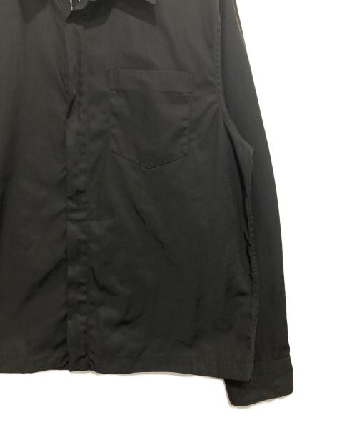 DRIES VAN NOTEN（ドリスヴァンノッテン）DRIES VAN NOTEN (ドリスヴァンノッテン) Corran Shirt in Black　M.W SHIRT　ジップシャツ　241-020707-8210-900 ブラック サイズ:XLの古着・服飾アイテム