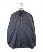 DAIWA PIER39ダイワ ピア39）の古着「BAND COLLAR SHIRTS（バンドカラーシャツ）　BE-87122」｜グレー