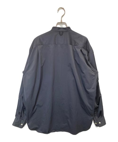 DAIWA PIER39（ダイワ ピア39）DAIWA PIER39 (ダイワ ピア39) BAND COLLAR SHIRTS（バンドカラーシャツ）　BE-87122 グレー サイズ:Sの古着・服飾アイテム