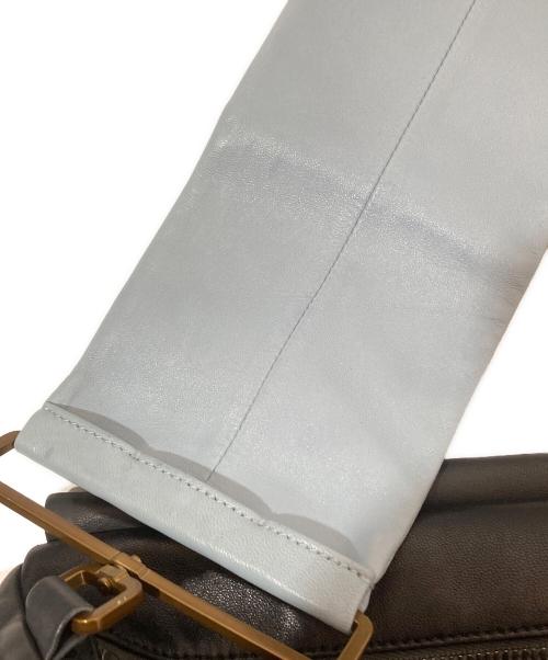 PRADA（プラダ）PRADA (プラダ) Leather Rectangle Bag(レザーバッグ) 01SS ブラック×ブルーの古着・服飾アイテム