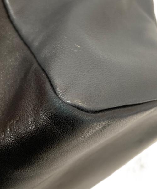 PRADA（プラダ）PRADA (プラダ) Leather Rectangle Bag(レザーバッグ) 01SS ブラック×ブルーの古着・服飾アイテム