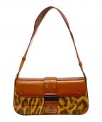 Christian Diorクリスチャン ディオール）の古着「ワンショルダーバッグ 15-MA-0094 レオパード ストリートシック 」｜ブラウン