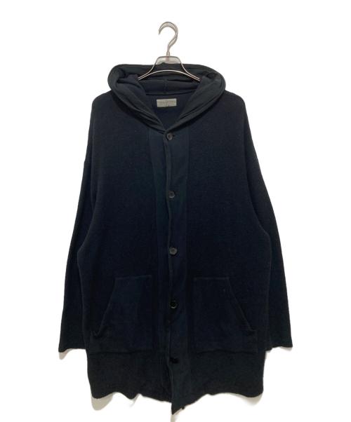 Yohji Yamamoto pour homme（ヨウジヤマモト プールオム）Yohji Yamamoto pour homme (ヨウジヤマモト プールオム) デザインロングパーカー　ジップパーカー　HU-T77-383 ブラック サイズ:2の古着・服飾アイテム