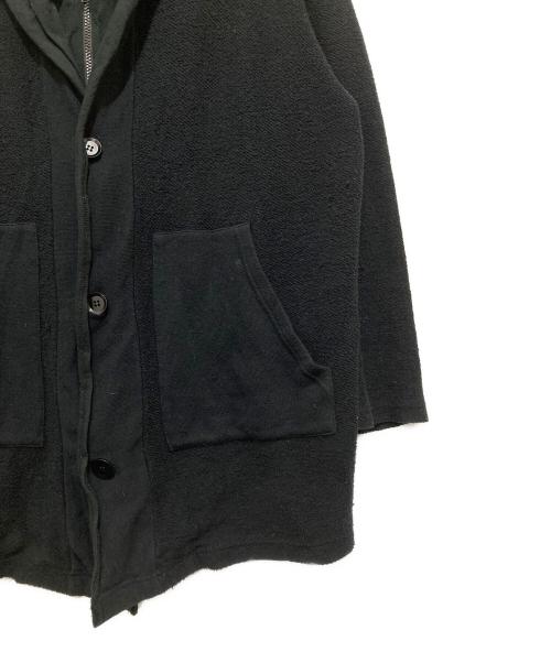 Yohji Yamamoto pour homme（ヨウジヤマモト プールオム）Yohji Yamamoto pour homme (ヨウジヤマモト プールオム) デザインロングパーカー　ジップパーカー　HU-T77-383 ブラック サイズ:2の古着・服飾アイテム