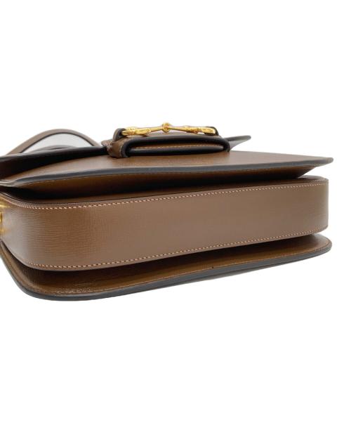 GUCCI（グッチ）GUCCI (グッチ)  ホースビット 1955 ミディアム ショルダーバッグ　602204 ブラウンの古着・服飾アイテム
