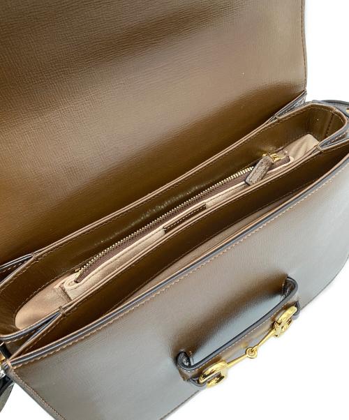 GUCCI（グッチ）GUCCI (グッチ)  ホースビット 1955 ミディアム ショルダーバッグ　602204 ブラウンの古着・服飾アイテム