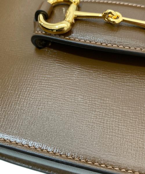GUCCI（グッチ）GUCCI (グッチ)  ホースビット 1955 ミディアム ショルダーバッグ　602204 ブラウンの古着・服飾アイテム
