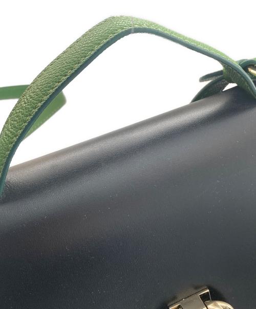 FONTANA MILANO 1915（フォンタナミラノ1915）FONTANA MILANO 1915 (フォンタナミラノ1915) Trebbia 26 grande ブラック×グリーンの古着・服飾アイテム