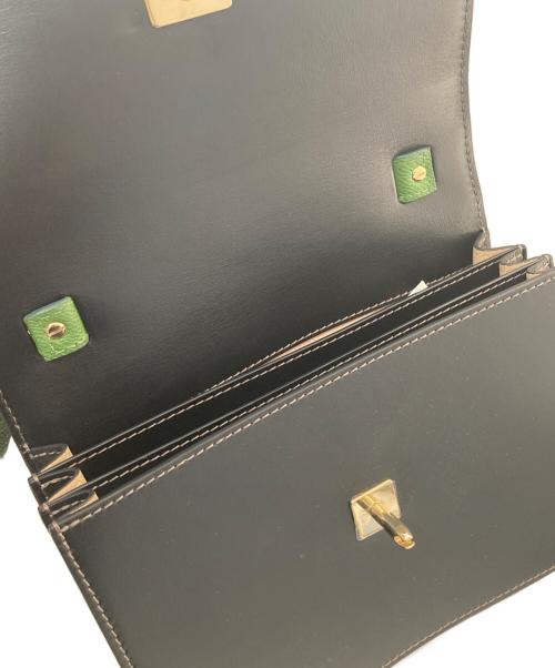 FONTANA MILANO 1915（フォンタナミラノ1915）FONTANA MILANO 1915 (フォンタナミラノ1915) Trebbia 26 grande ブラック×グリーンの古着・服飾アイテム