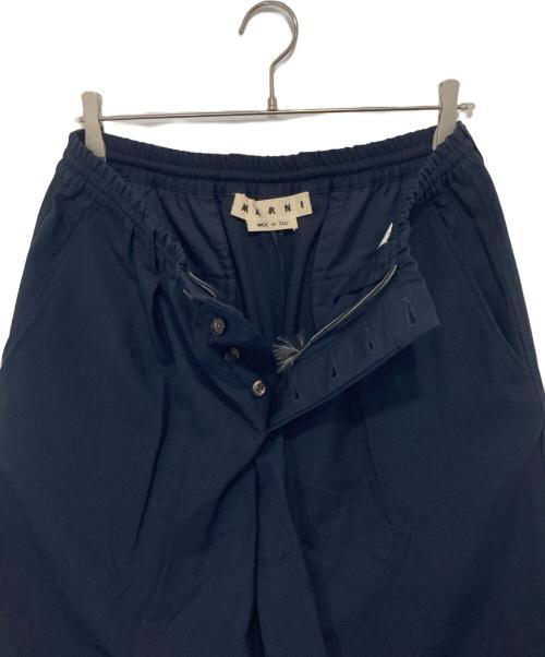 MARNI（マルニ）MARNI (マルニ) トロピカルウール イージパンツ PUMU0017A0 S45455 ネイビー サイズ:46の古着・服飾アイテム