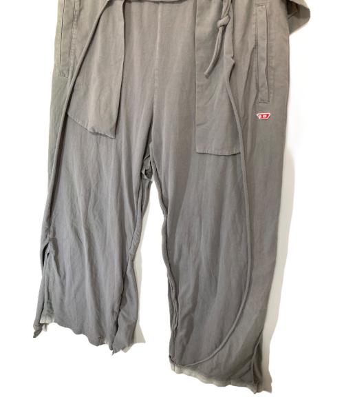 DIESEL（ディーゼル）DIESEL (ディーゼル) P-TOPAHOOP-N1 Pants　ワイドスウェットパンツ  A12911 グレー サイズ:Lの古着・服飾アイテム