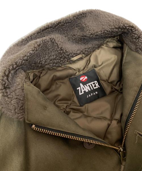 ZANTER（ザンター）ZANTER (ザンター) N1 DOWN JACKET　MILITARY JACKET ミリタリージャケットダウンジャケット　 オリーブ サイズ:Lの古着・服飾アイテム