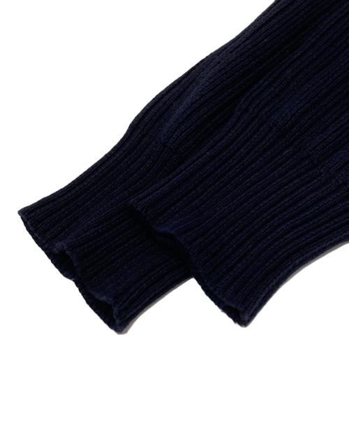 Maison Margiela（メゾンマルジェラ）Maison Margiela (メゾンマルジェラ) Vネック コットンニット　S51HA0720 ネイビー サイズ:Sの古着・服飾アイテム