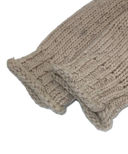 AMBERGLEAM（アンバーグリーム）AMBERGLEAM (アンバーグリーム) Vネック ウールニットカーディガン　WOOL KNIT CARDIGAN 1213141113 ベージュ サイズ:BIGの古着・服飾アイテム