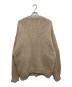 AMBERGLEAM (アンバーグリーム) Vネック ウールニットカーディガン　WOOL KNIT CARDIGAN 1213141113 ベージュ サイズ:BIG：14000円