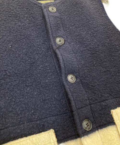 NIGEL CABOURN（ナイジェルケーボン）NIGEL CABOURN (ナイジェルケーボン) ブランケットジャーキンベスト　8041-00-70007 ネイビー サイズ:48の古着・服飾アイテム