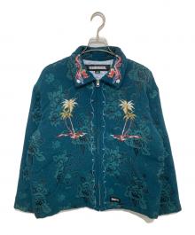 NEIGHBORHOOD（ネイバーフッド）の古着「23AW スーベニアジャカードシャツジャケット　232UTNH-JKM04」｜グリーン