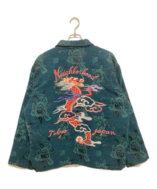 NEIGHBORHOOD（ネイバーフッド）NEIGHBORHOOD (ネイバーフッド) 23AW スーベニアジャカードシャツジャケット　232UTNH-JKM04 グリーン サイズ:Lの古着・服飾アイテム