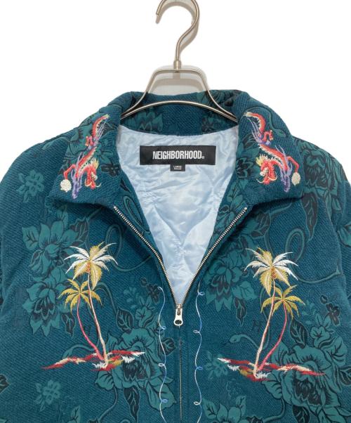 NEIGHBORHOOD（ネイバーフッド）NEIGHBORHOOD (ネイバーフッド) 23AW スーベニアジャカードシャツジャケット　232UTNH-JKM04 グリーン サイズ:Lの古着・服飾アイテム